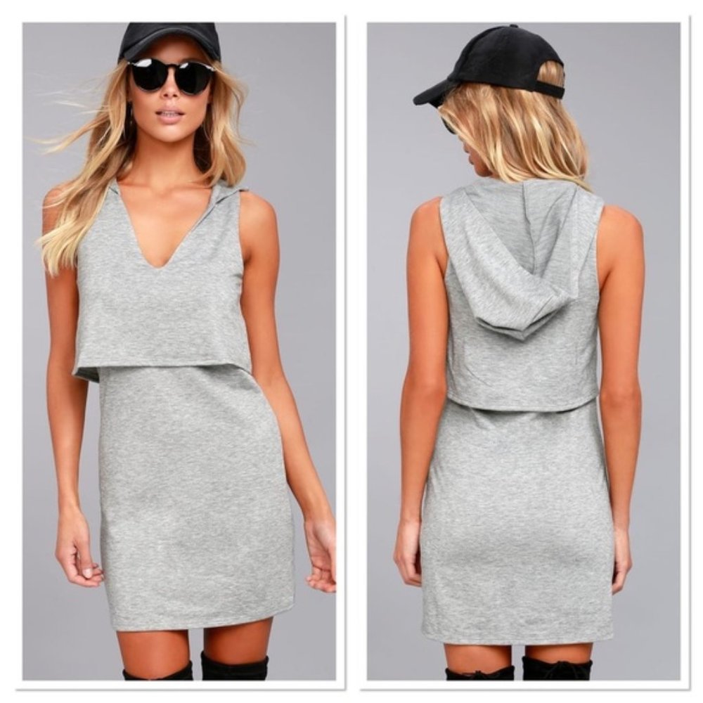 NWOT Lulu's Dancing in the Streets Hoodie Dress S